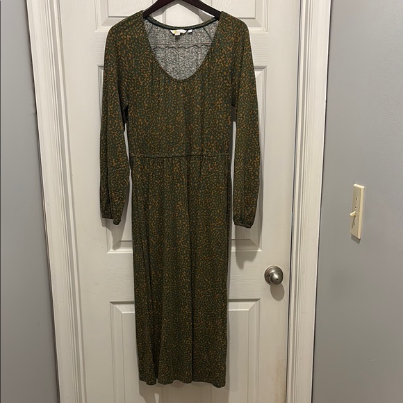 Boden Green Long Sleeve Sundress with Cuffed Sleeves - Picture 1 of 4